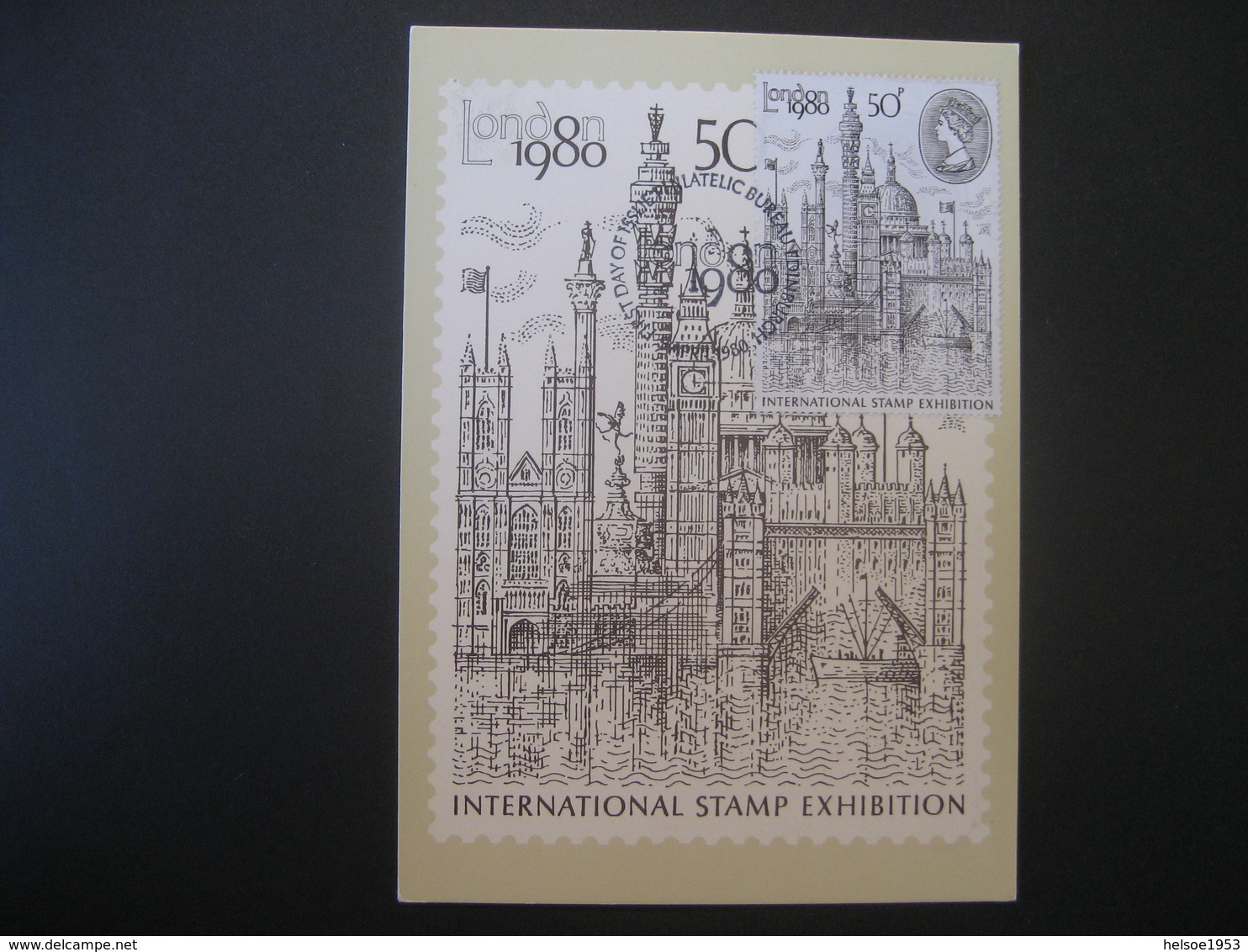 Grossbritannien Maxicard 1980- FDC London 1980 - Cartas Máxima