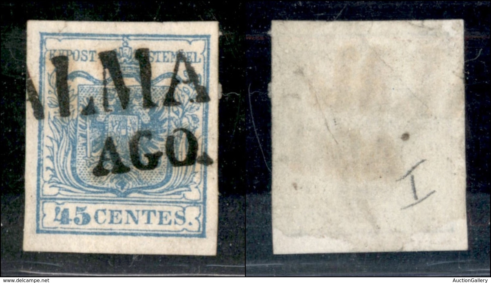 ANTICHI STATI - LOMBARDO VENETO - 1850 - 45 Cent (10b - Prima Tiratura) Usato (150) - Other & Unclassified