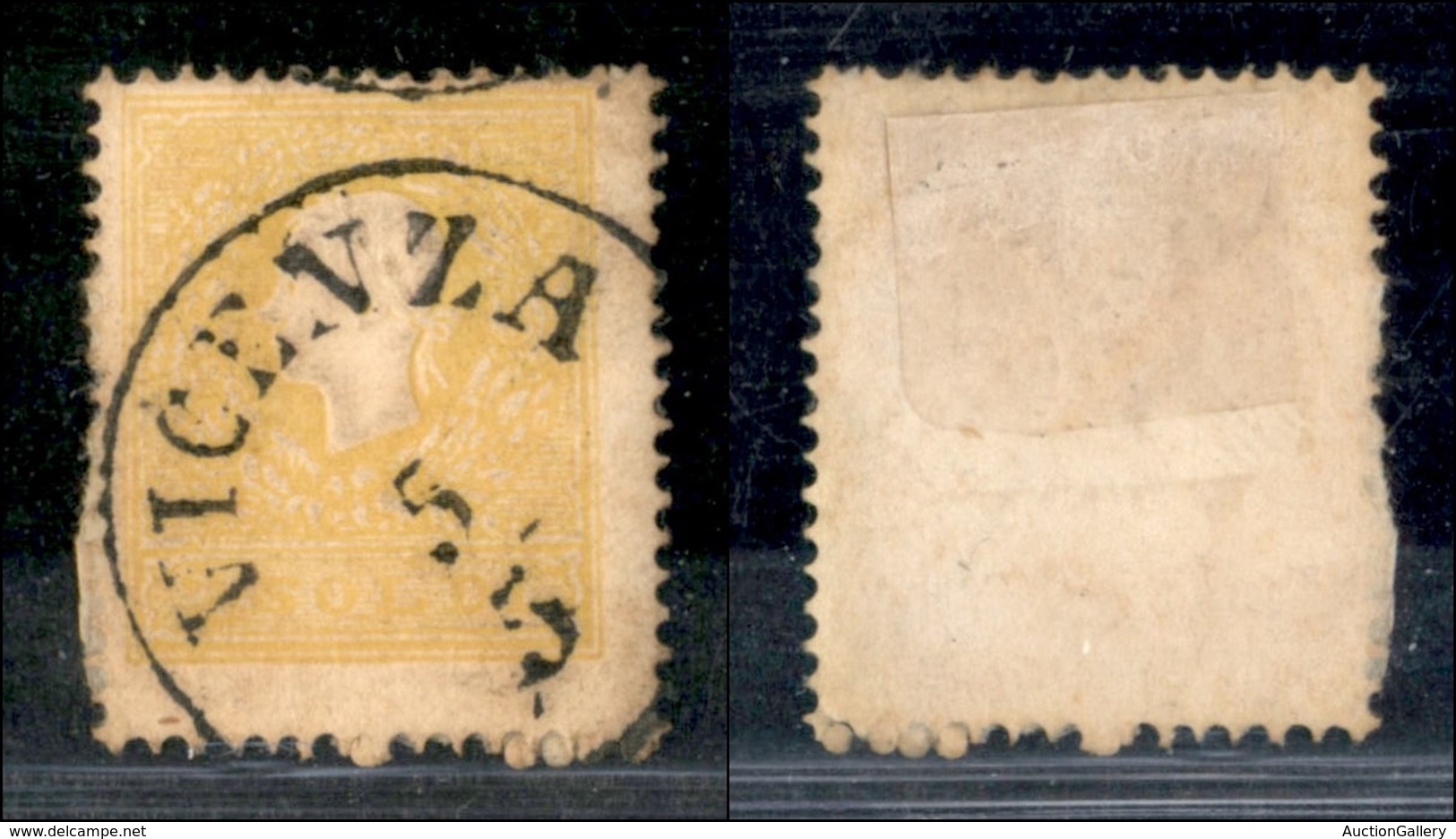 ANTICHI STATI - LOMBARDO VENETO - 1859 - 2 Soldi (28a - Giallo Vivo) Usato (200) - Other & Unclassified