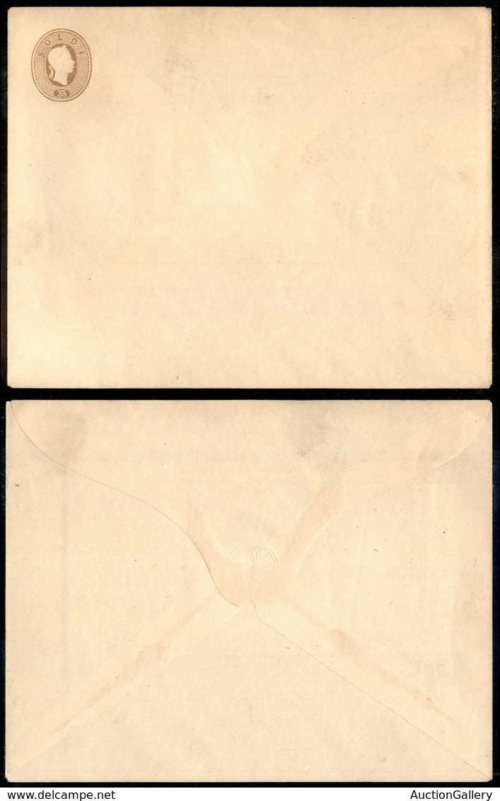 ANTICHI STATI - LOMBARDO VENETO - 1861 - Buste Postali - Ristampe (?) - 35 Soldi (8) - Nuova - Autres & Non Classés