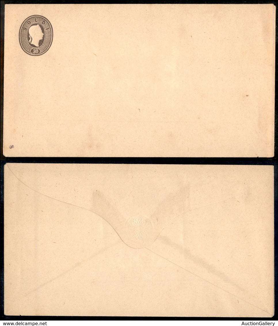 ANTICHI STATI - LOMBARDO VENETO - 1861 - Buste Postali - Ristampe (?) - 30 Soldi (15) - Nuova - Autres & Non Classés