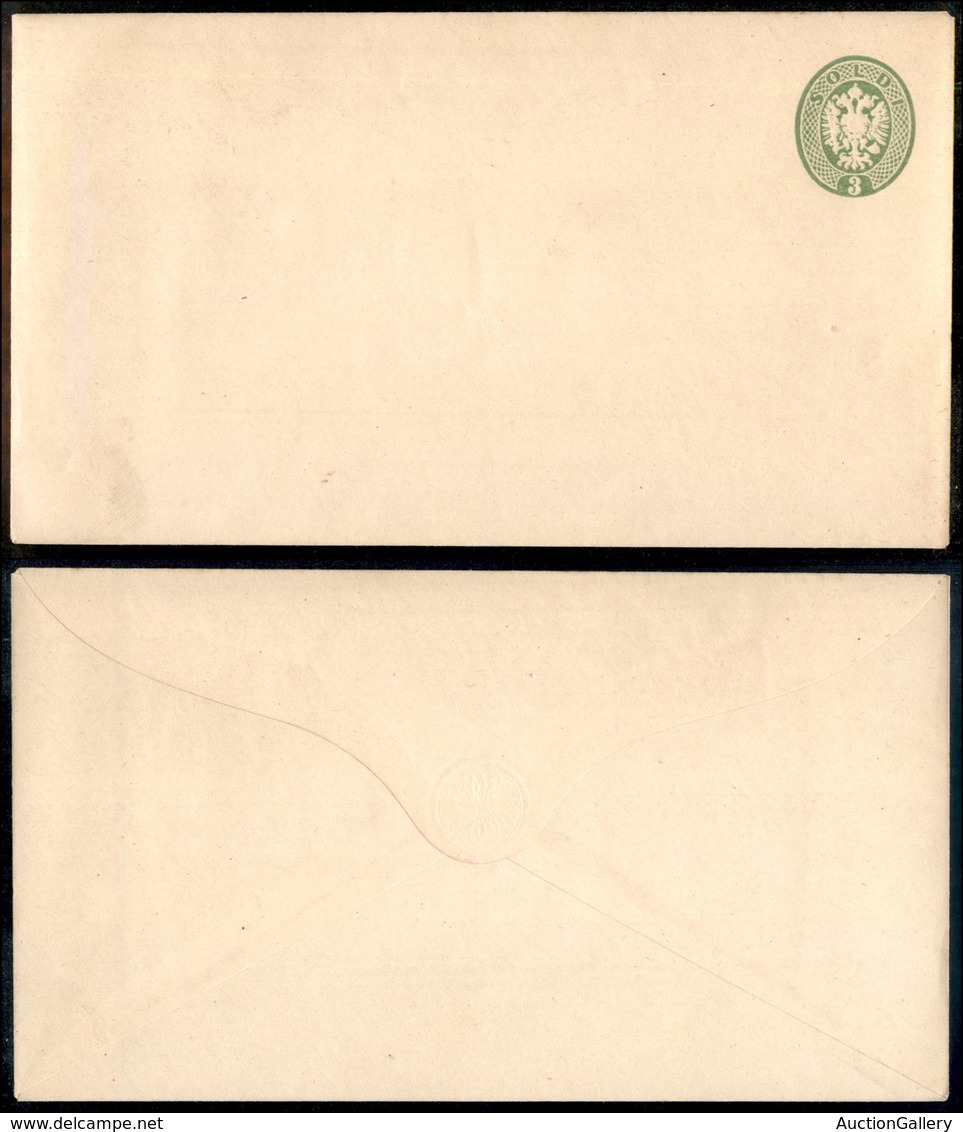ANTICHI STATI - LOMBARDO VENETO - 1863 - Buste Postali - Ristampe (?) - 3 Soldi (17) - Nuova - Sonstige & Ohne Zuordnung