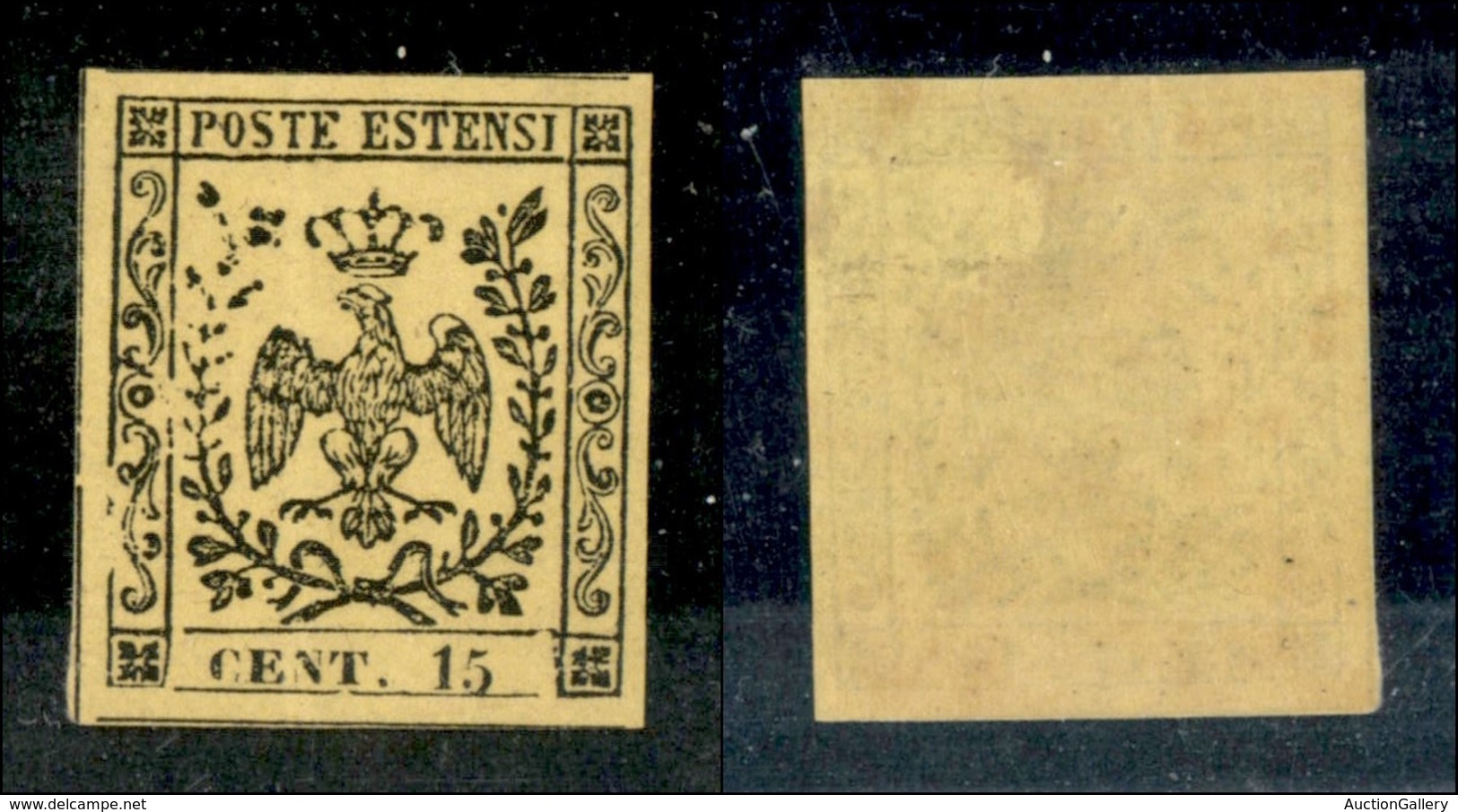 ANTICHI STATI - MODENA - 1852 - 15 Cent (3) - Gomma Originale (praticamente Integra) - Autres & Non Classés