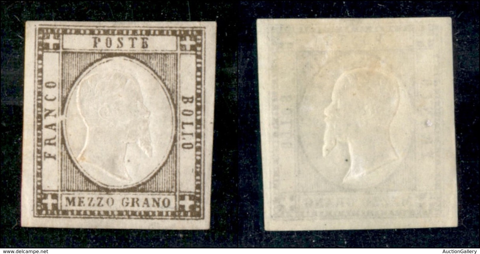 ANTICHI STATI - NAPOLI - 1861 - Mezzo Grano (18) - Gomma Originale (350) - Autres & Non Classés