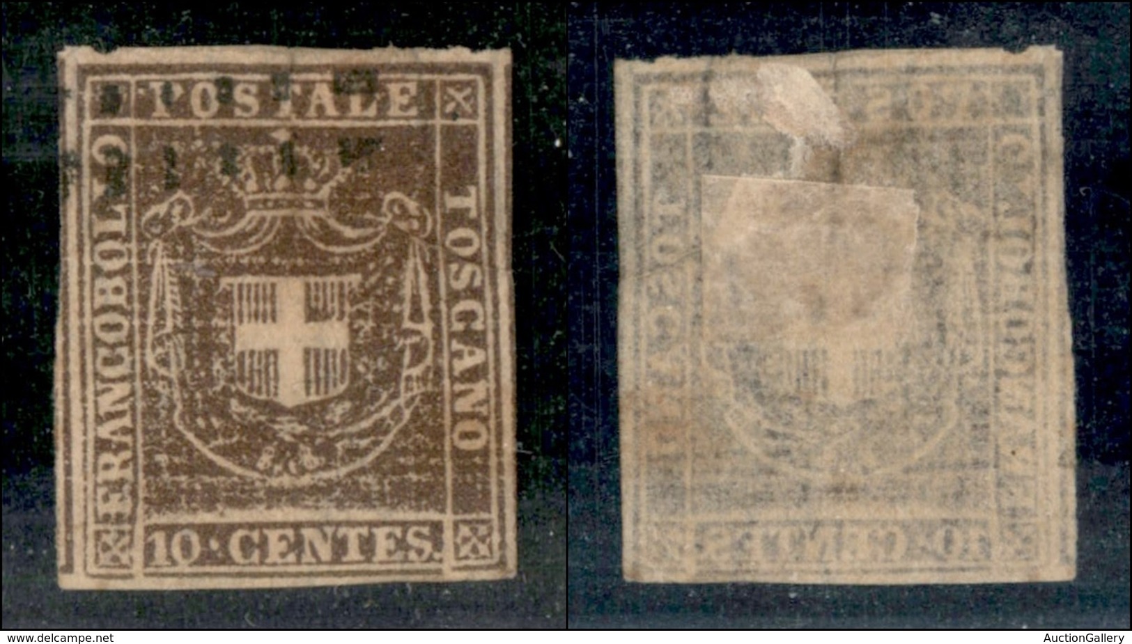 ANTICHI STATI - TOSCANA - 1860 - 10 Cent (19) Usato (120) - Sonstige & Ohne Zuordnung