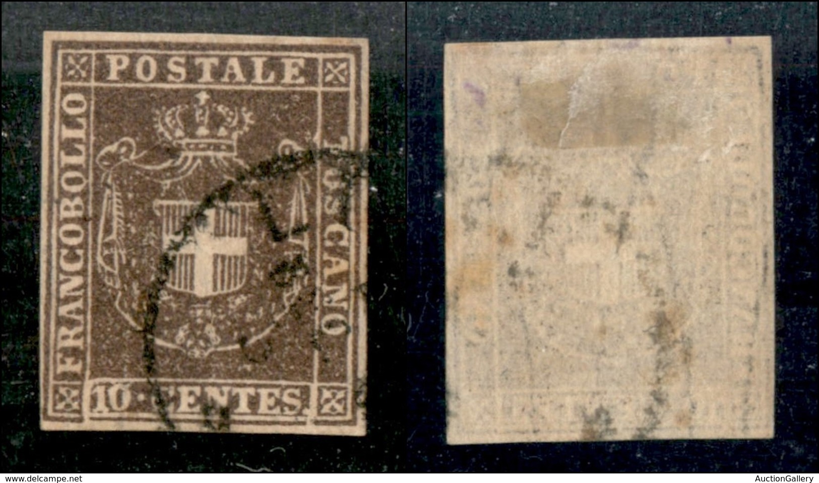 ANTICHI STATI - TOSCANA - 1860 - 10 Cent (19) Usato (120) - Autres & Non Classés