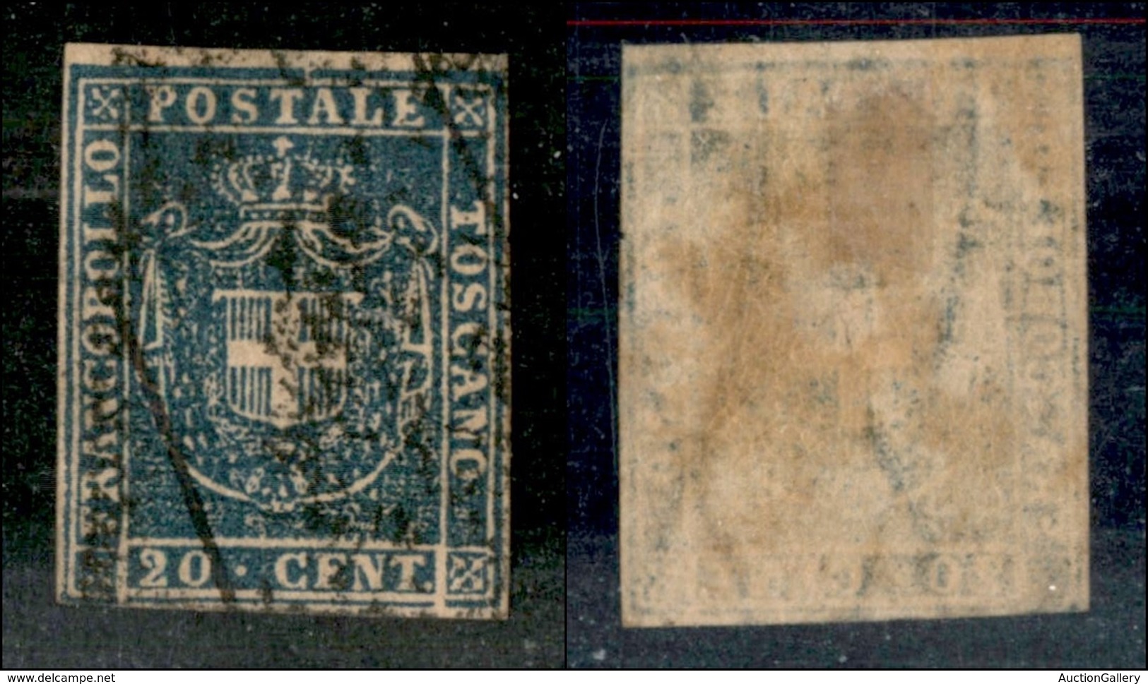 ANTICHI STATI - TOSCANA - 1860 - 20 Cent (20) Usato (300) - Autres & Non Classés