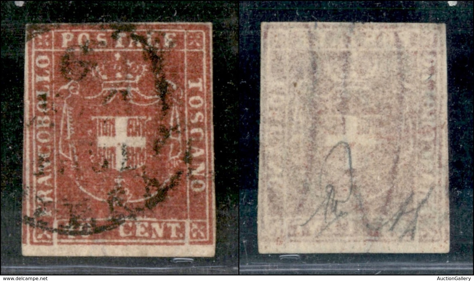 ANTICHI STATI - TOSCANA - 1860 - 40 Cent (21a) Usato - Diena (600) - Autres & Non Classés