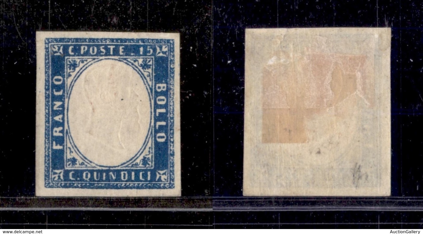 REGNO D'ITALIA - POSTA ORDINARIA - 1862 - 15 Cent (11) - Gomma Originale (100) - Sonstige & Ohne Zuordnung