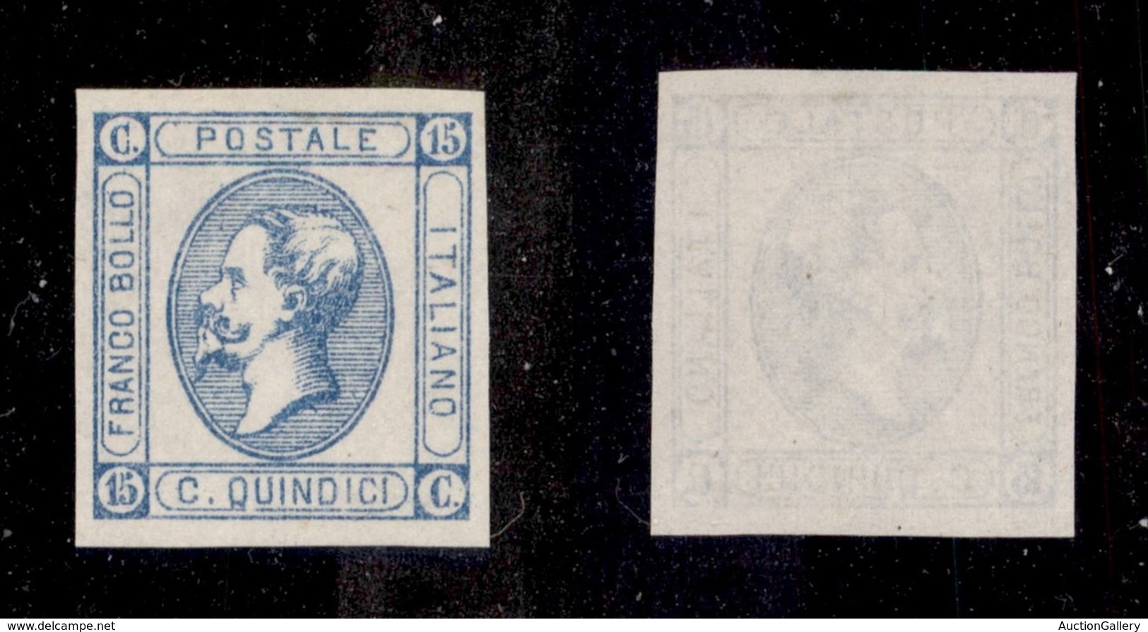 REGNO D'ITALIA - POSTA ORDINARIA - 1863 - 15 Cent (12 - Celeste Chiaro) Nuovo Senza Gomma (650) - Autres & Non Classés