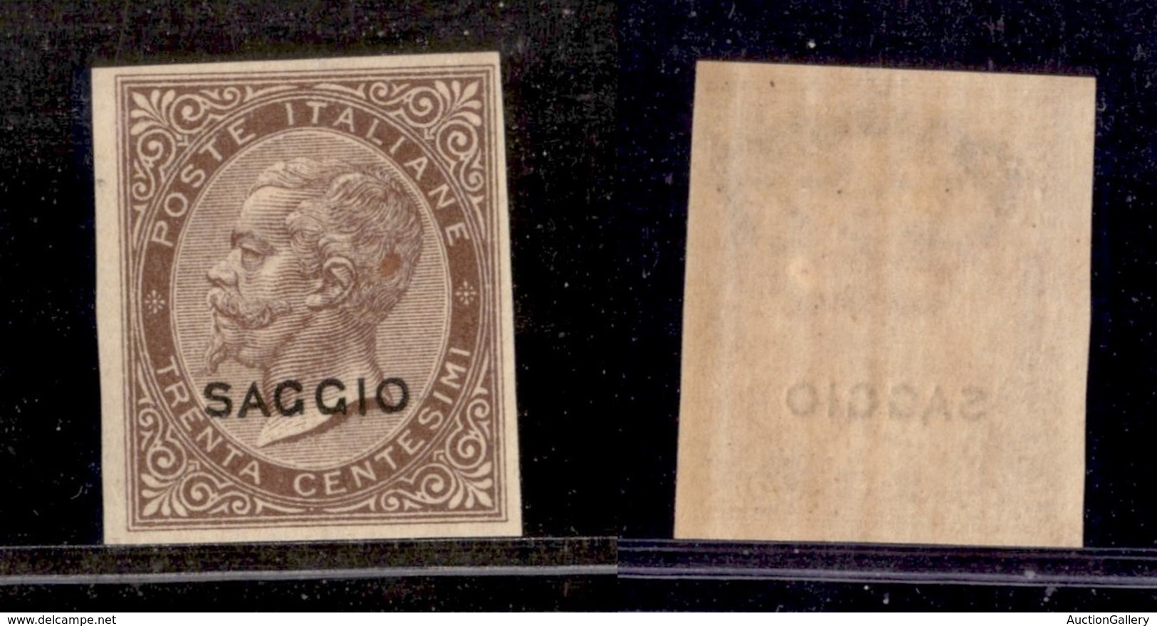 REGNO D'ITALIA - POSTA ORDINARIA - 1863 - Saggi De La Rue - 30 Cent (L19) - Gomma Originale (260) - Sonstige & Ohne Zuordnung