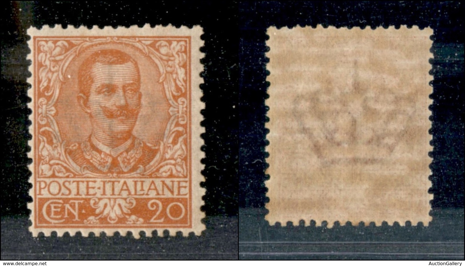 REGNO D'ITALIA - POSTA ORDINARIA - 1901 - 20 Cent Floreale (72) - Gomma Integra - Ben Centrato - Sonstige & Ohne Zuordnung