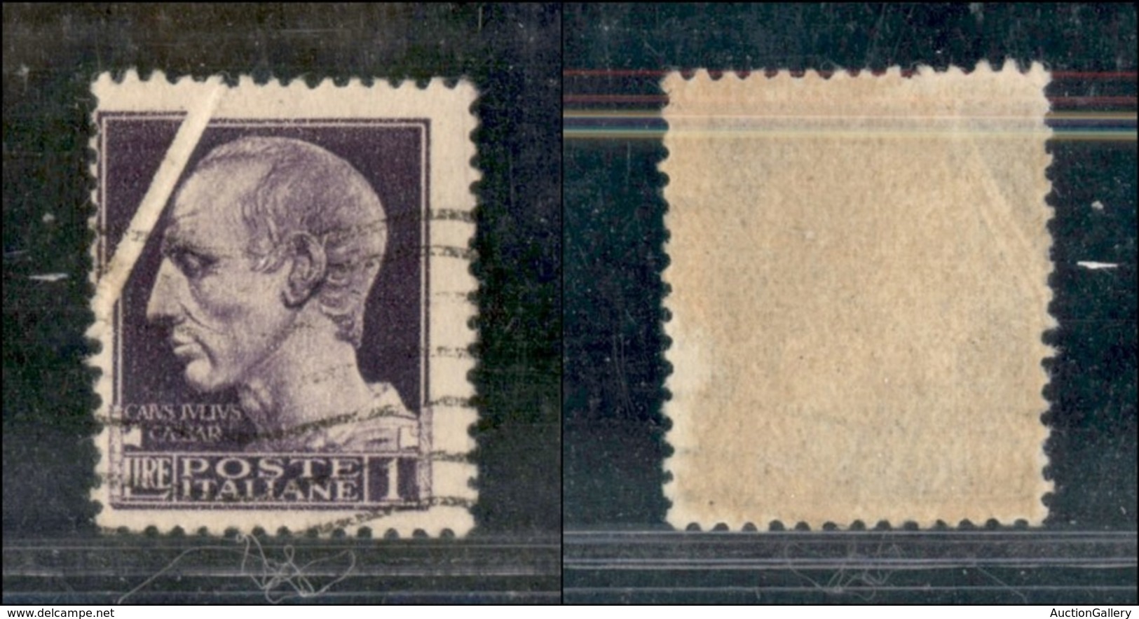 REGNO D'ITALIA - LUOGOTENENZA - 1945 - 1 Lira (528) Con Piega Di Carta In Alto A Sinistra - Molto Bello - Sonstige & Ohne Zuordnung