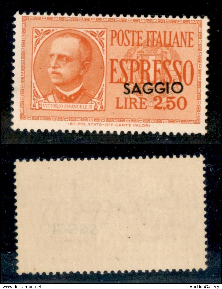 REGNO D'ITALIA - ESPRESSI - 1933 - Saggi 2,50 Lire (16) - Gomma Integra - Sonstige & Ohne Zuordnung