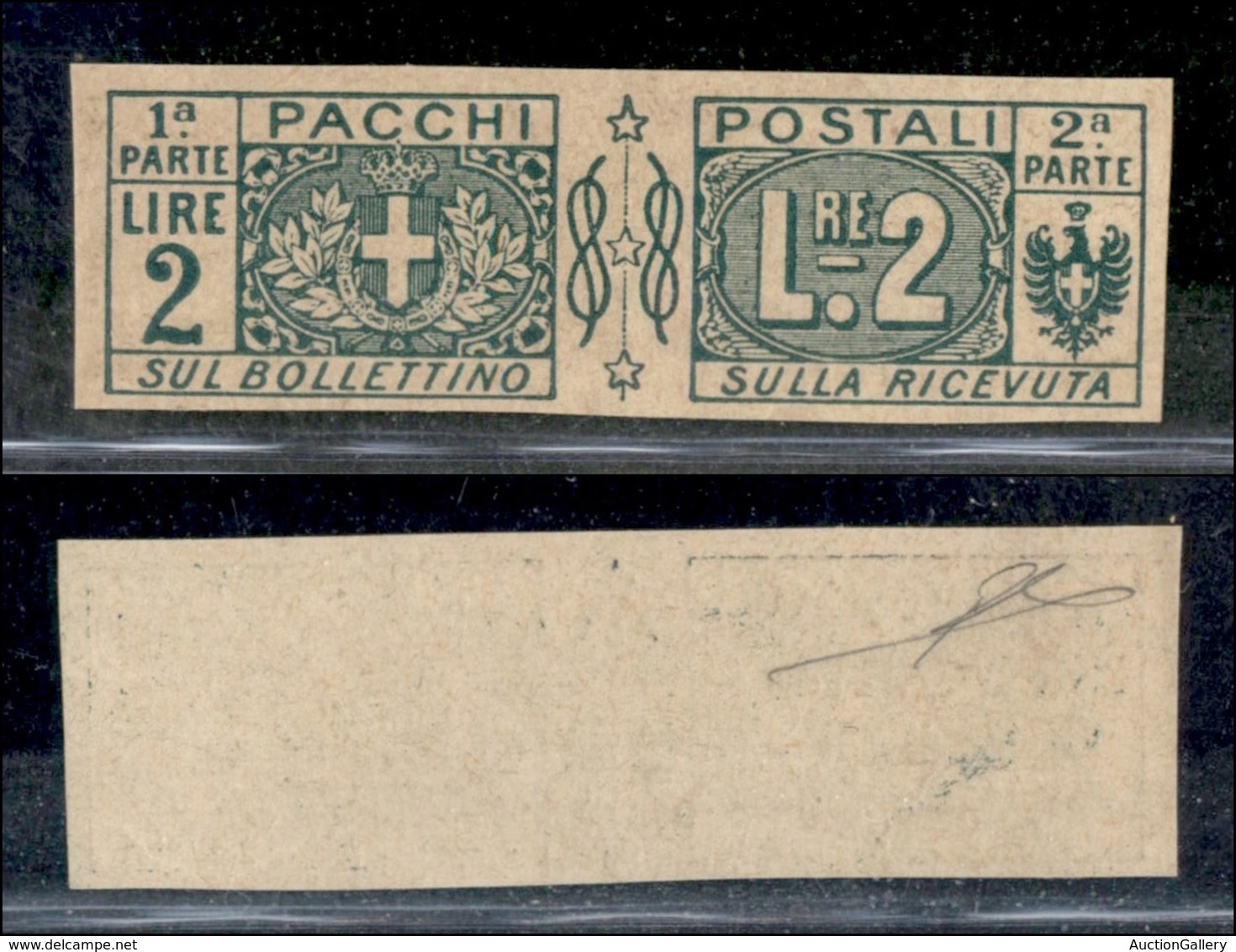 REGNO D'ITALIA - PACCHI POSTALI - 1914 - Prova Di Macchina - 2 Lire (13) - Senza Gomma - Sonstige & Ohne Zuordnung