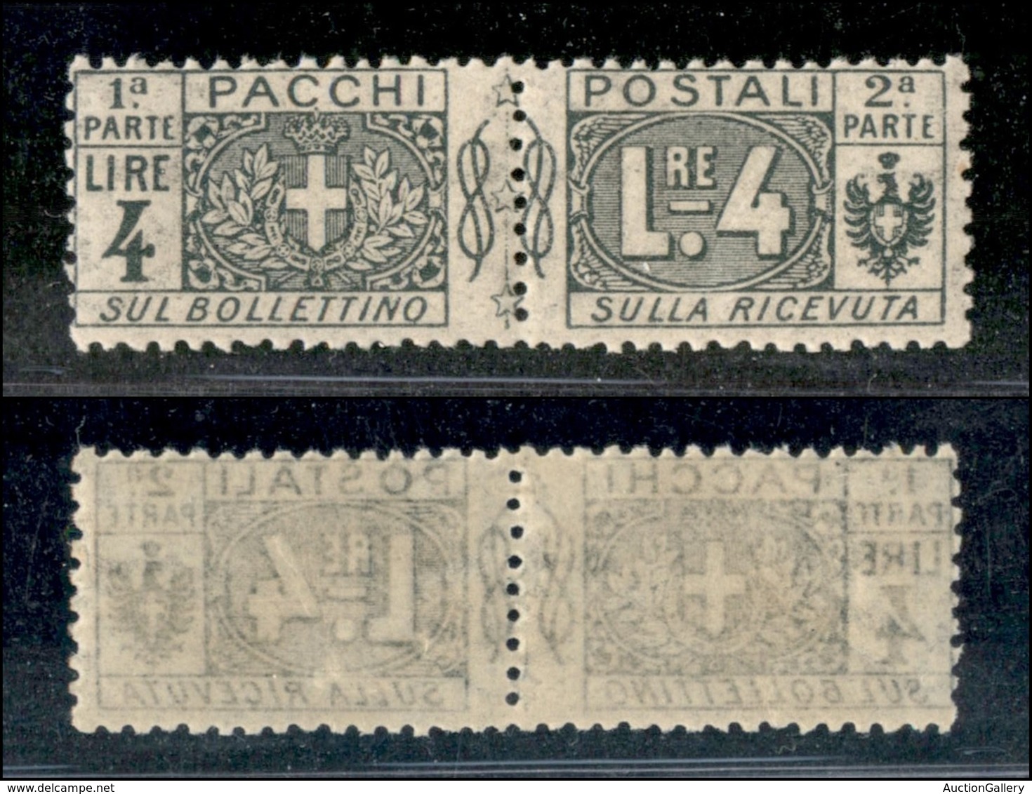 REGNO D'ITALIA - PACCHI POSTALI - 1914 - 4 Lire (15) - Gomma Integra (225) - Sonstige & Ohne Zuordnung