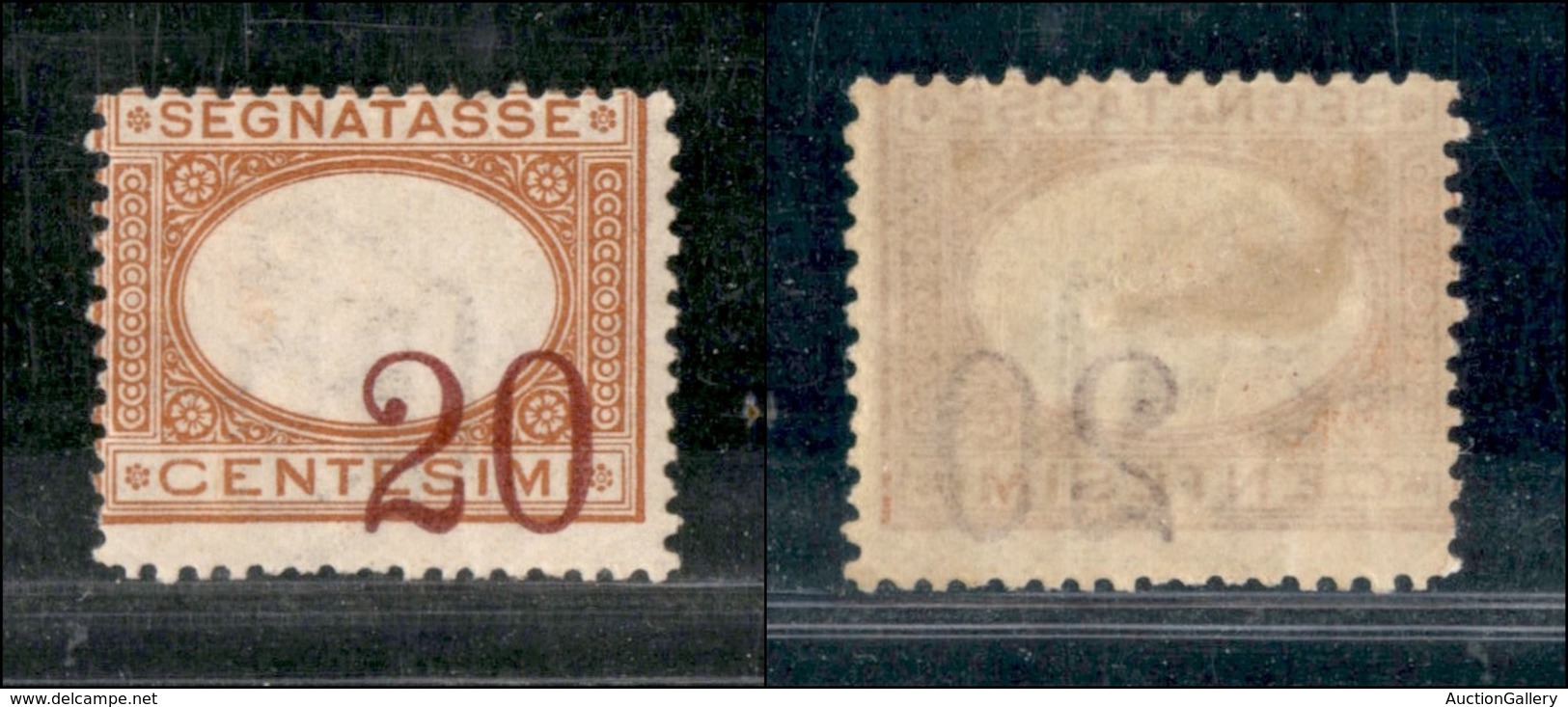 REGNO D'ITALIA - SEGNATASSE - 1894 - 20 Cent (22c) Con Cifre In Basso A Sinistra - Gomma Originale (600) - Sonstige & Ohne Zuordnung