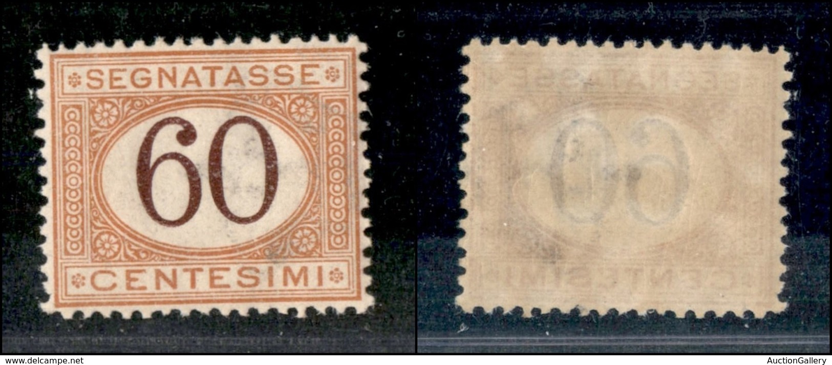 REGNO D'ITALIA - SEGNATASSE - 1924 - 60 Cent (33) - Gomma Integra (175) - Sonstige & Ohne Zuordnung