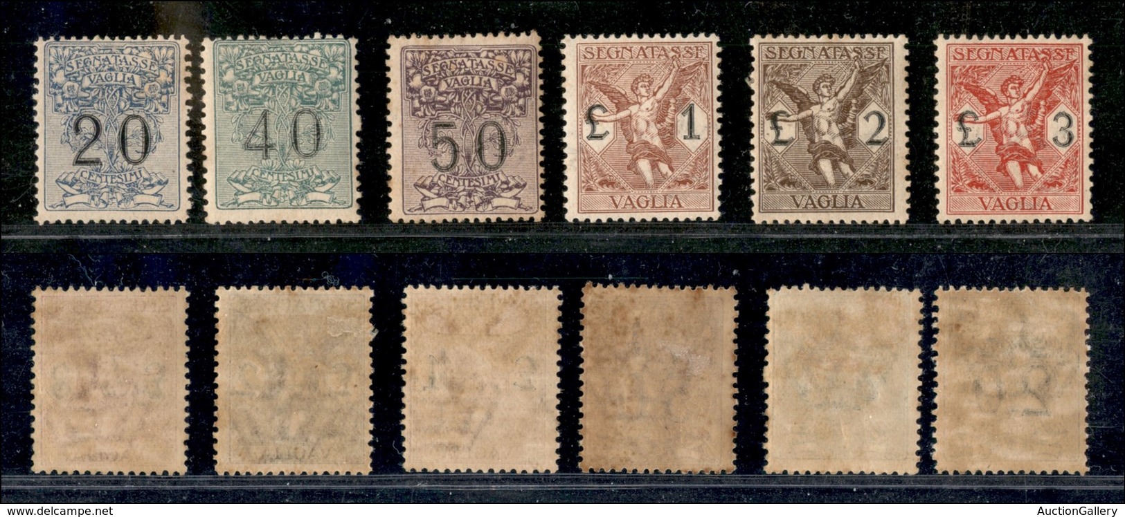 REGNO D'ITALIA - SEGNATASSE VAGLIA - 1924 - (1/6) - Serie Completa - Gomma Originale - Difetti Al Retro (350) - Sonstige & Ohne Zuordnung