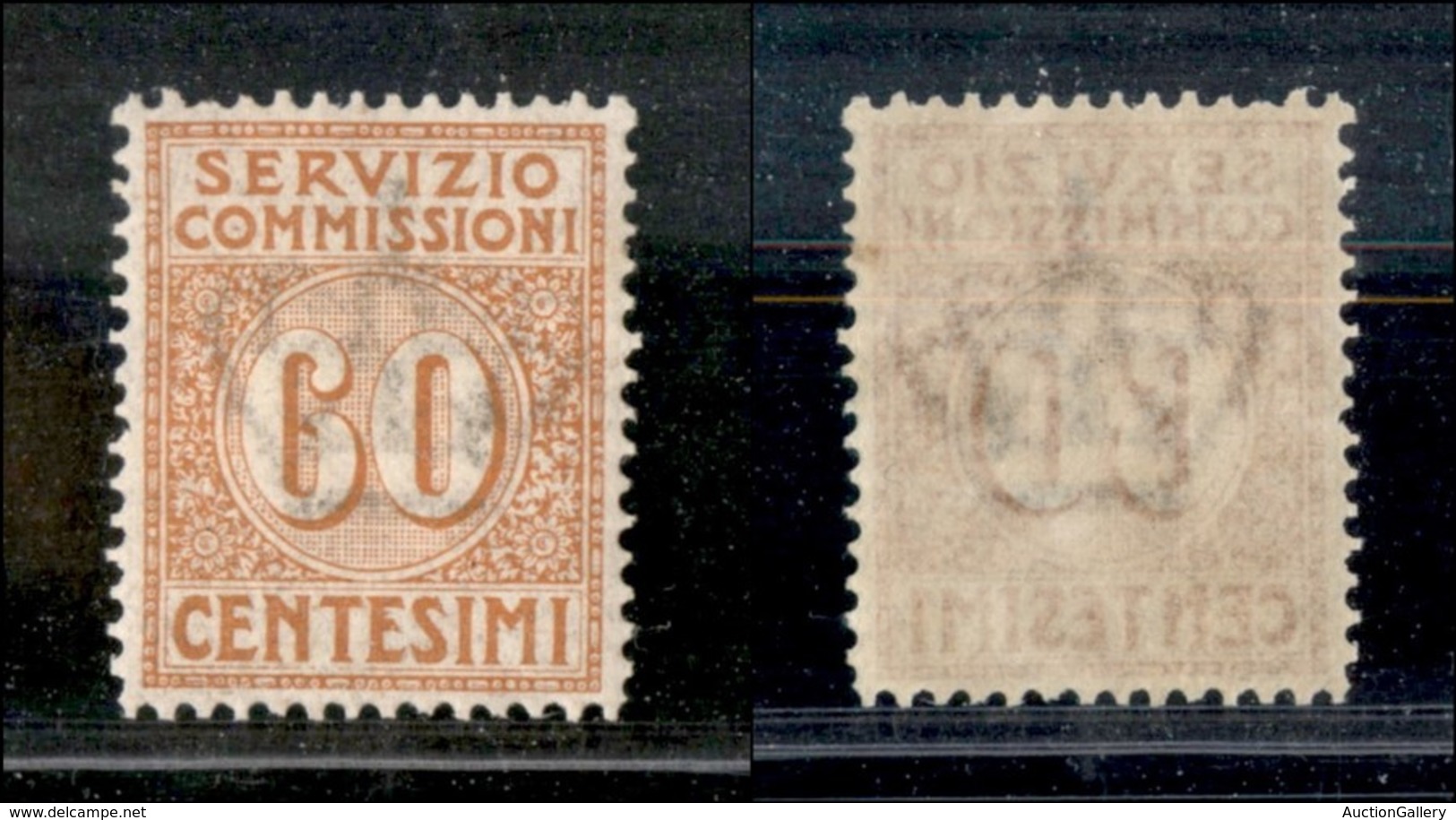 REGNO D'ITALIA - SERVIZIO COMMISSIONI - 1913 - 60 Cent (2) - Gomma Integra - Ottimamente Centrato (450) - Sonstige & Ohne Zuordnung