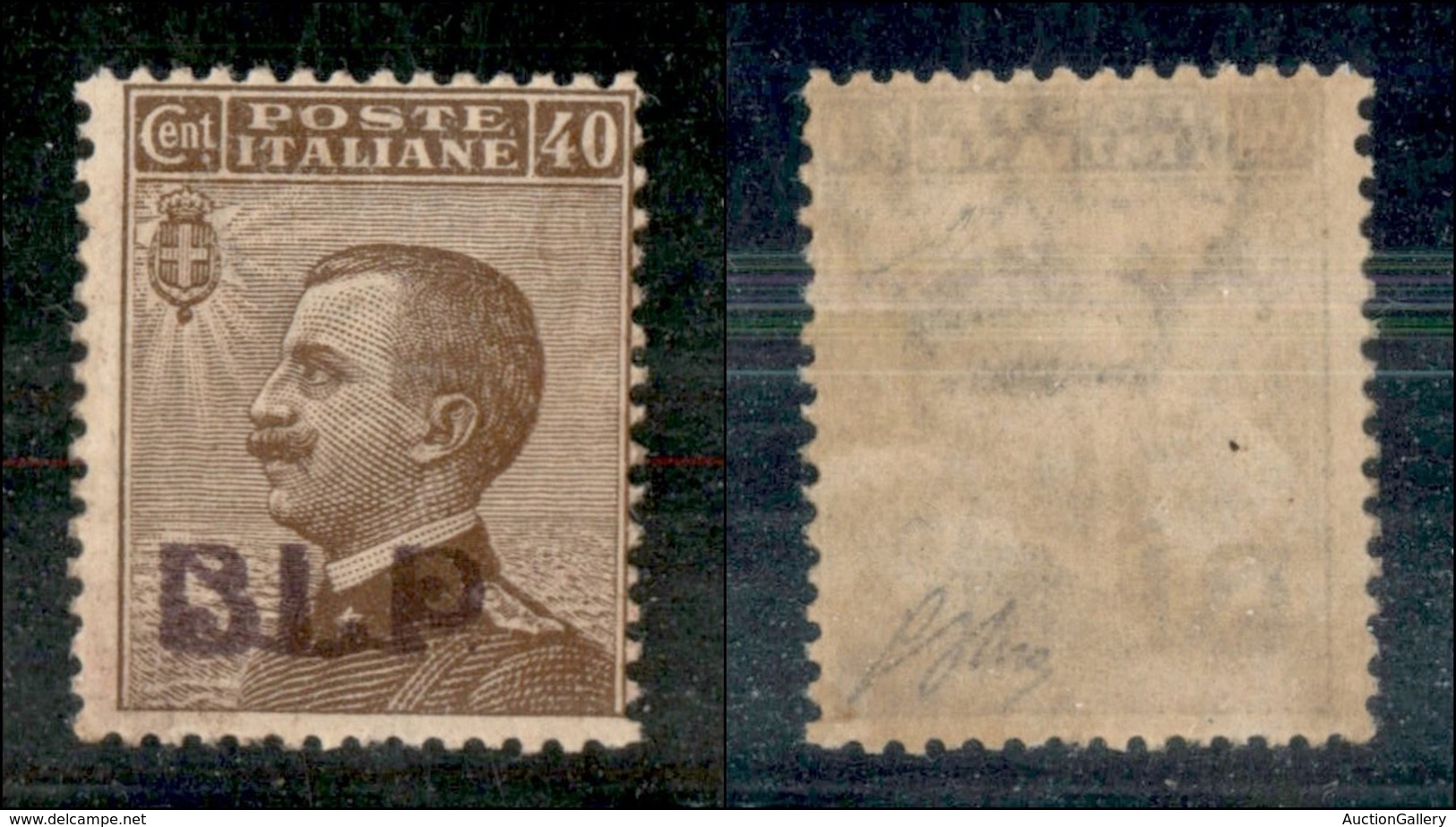 REGNO D'ITALIA - BLP - 1921 - 40 Cent (4C - Vinacea) - Gomma Originale - Oliva (140) - Sonstige & Ohne Zuordnung