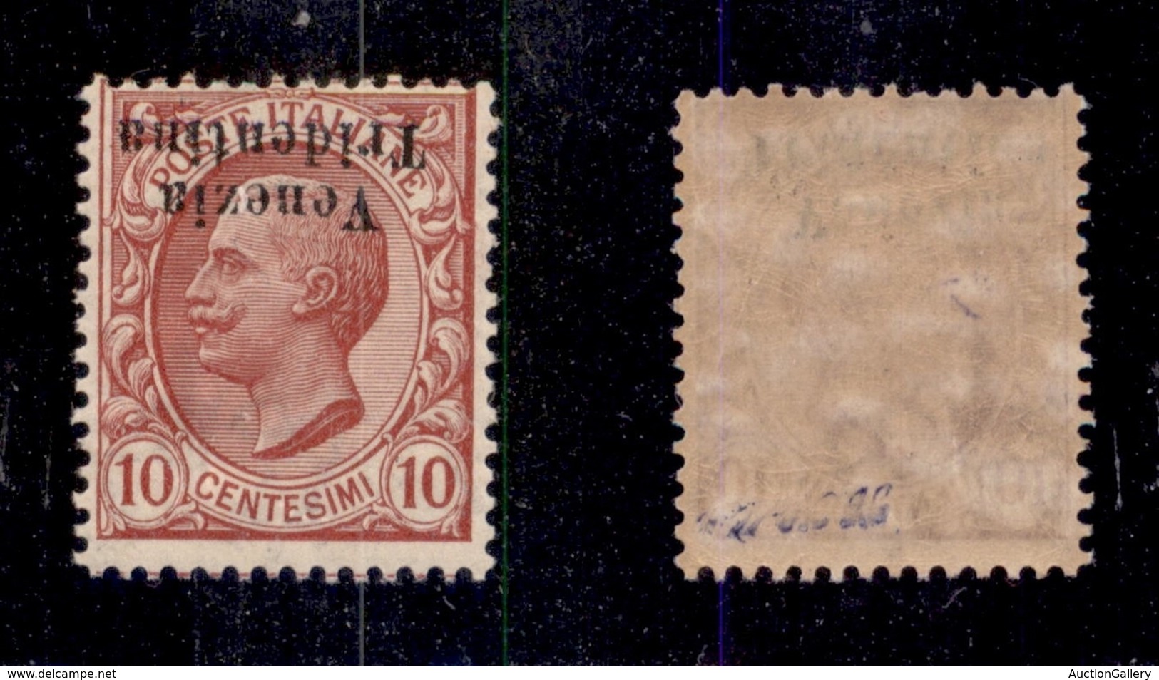 OCCUPAZIONI - TRENTINO - 1918 - 10 Cent (22aa) Con Soprastampa Capovolta - Gomma Integra (675) - Autres & Non Classés