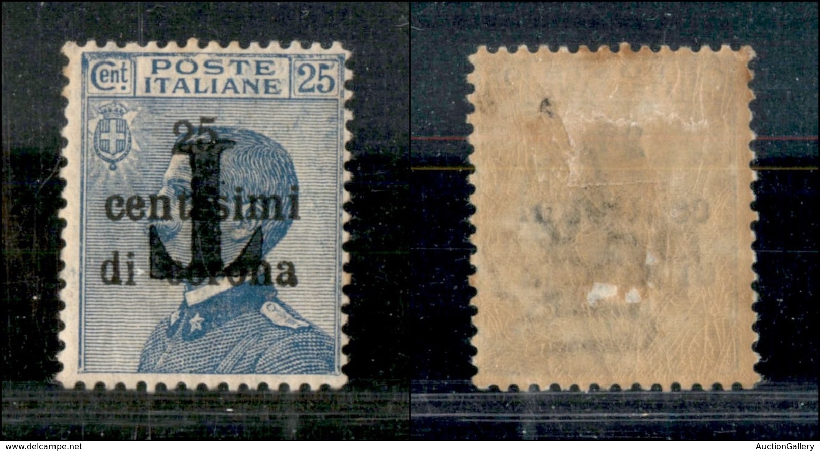 OCCUPAZIONI - BOLZANO 1 - 1919 - T Su 25 Cent (15) Con Soprastampa Capovolta - Gomma Originale - Non Catalogato - Autres & Non Classés