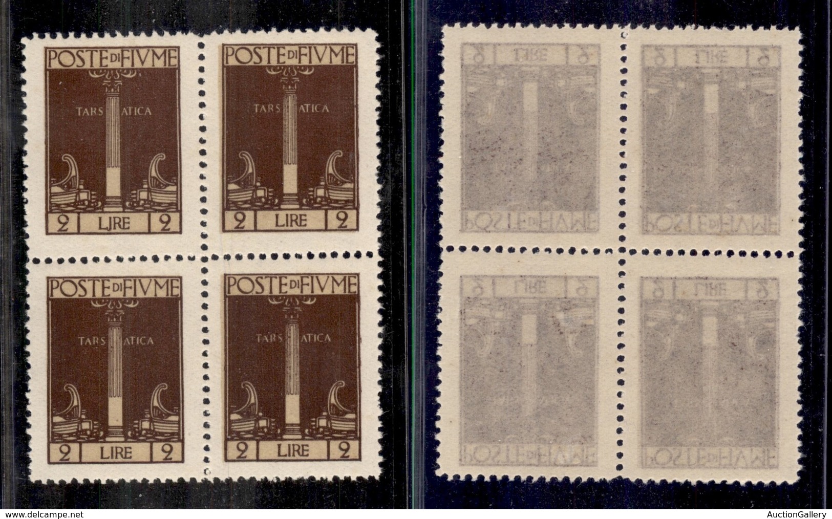 OCCUPAZIONI - FIUME - 1923 - S. Vito - 2 Lire (199) In Quartina - Gomma Integra (900+) - Sonstige & Ohne Zuordnung