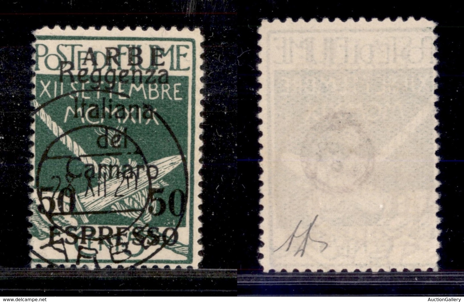 OCCUPAZIONI - ARBE - 1920 - Espressi - 50 Cent Su 5 Cent (2) - Usato (250) - Sonstige & Ohne Zuordnung