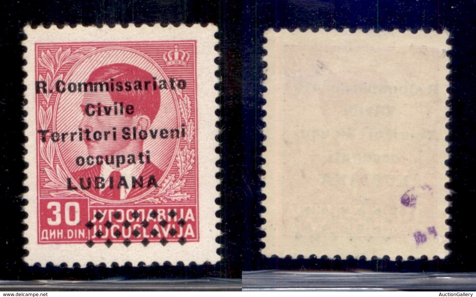 OCCUPAZIONI - LUBIANA - 1941 - 30 Din (33) - Gomma Originale (130) - Sonstige & Ohne Zuordnung