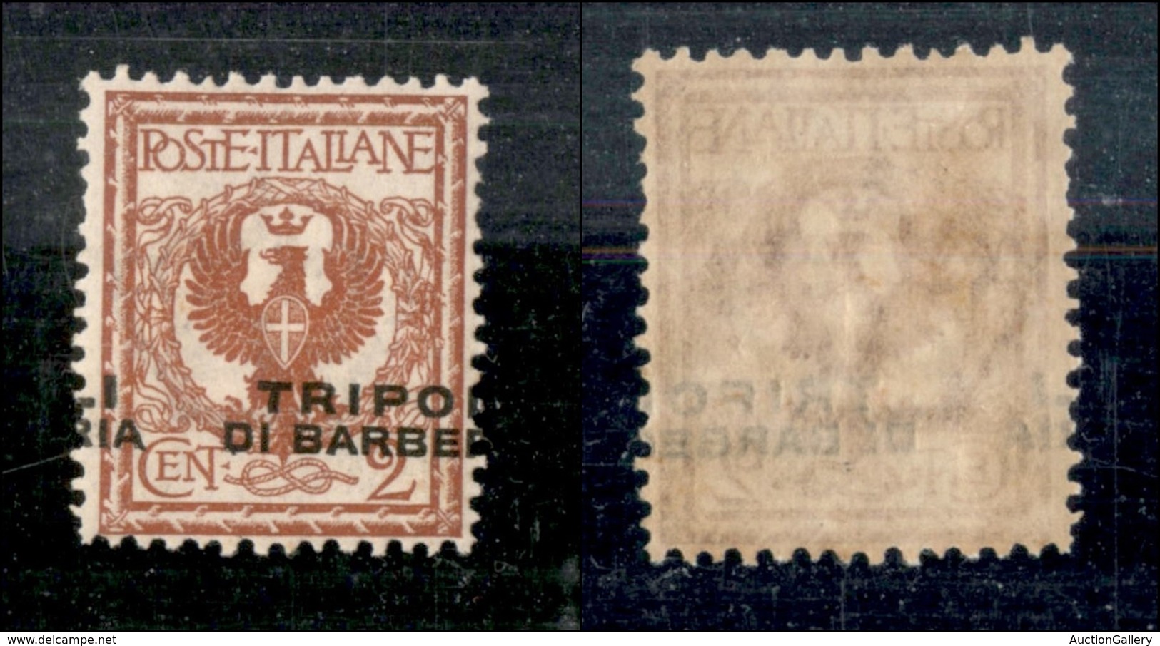 UFFICI POSTALI ALL'ESTERO - TRIPOLI DI BARBERIA - 2 Cent (12c) Soprastampa Spostata (a Cavallo) - Gomma Integra (150) - Autres & Non Classés