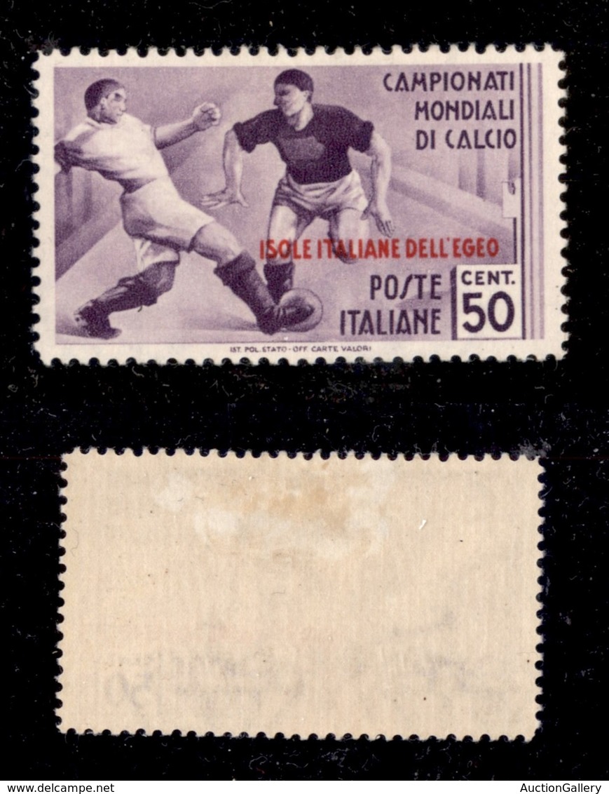 COLONIE - EGEO - 1934 - 50 Cent Calcio (77) (480) - Sonstige & Ohne Zuordnung