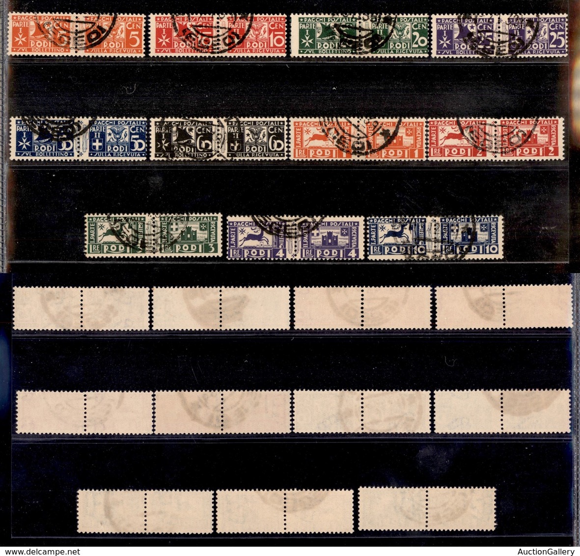 COLONIE - EGEO - 1934 - Pacchi Postali (1/11) - Serie Completa Usata (220) - Sonstige & Ohne Zuordnung