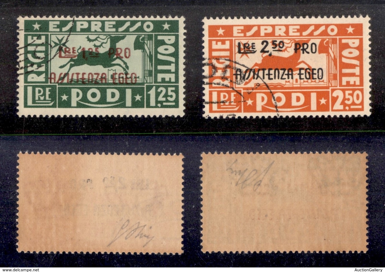 COLONIE - EGEO - 1943 - Espressi (3/4) - Serie Completa Usata (550) - Autres & Non Classés