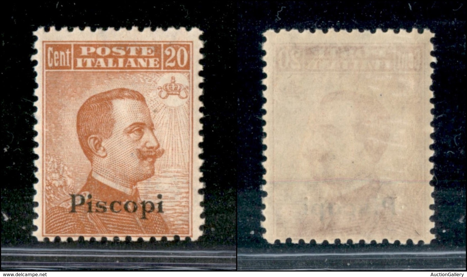 COLONIE - ISOLE DELL’EGEO-PISCOPI - 1921/1922 - 20 Cent Michetti (11) - Goma Integra (250) - Sonstige & Ohne Zuordnung