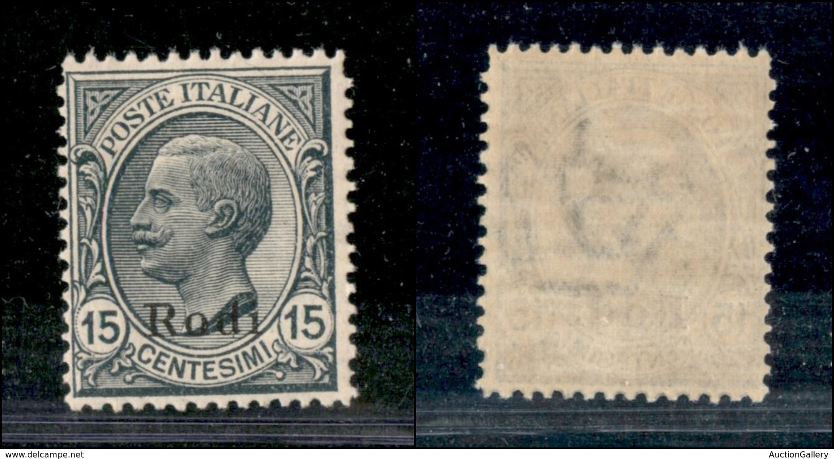 COLONIE - ISOLE DELL’EGEO-RODI - 1922 - 15 Cent Leoni (11) - Gomma Integra (650) - Autres & Non Classés