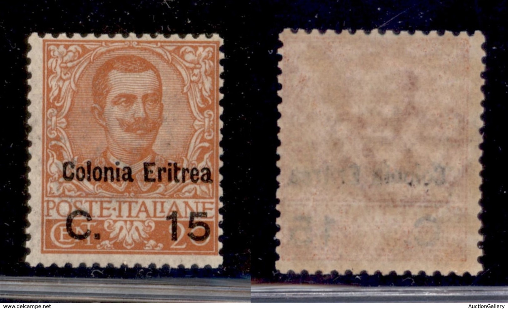 COLONIE - ERITREA - 1905 - 15 Cent Su 20 Cent Floreale (30) - Gomma Integra (400) - Autres & Non Classés