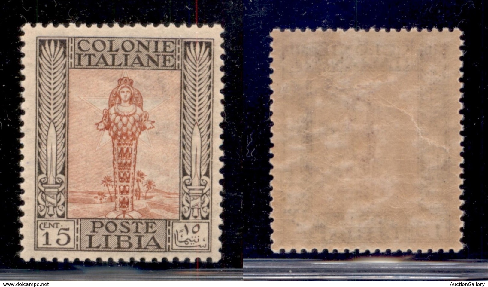 COLONIE - LIBIA - 1921 - 15 Cent (25) - Gomma Integra (500) - Sonstige & Ohne Zuordnung