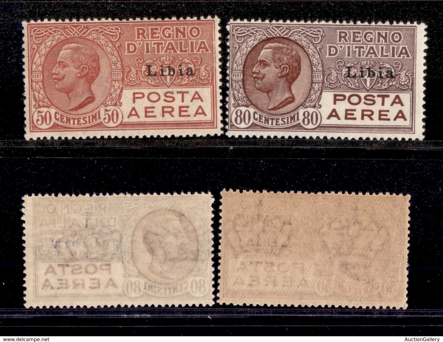 COLONIE - LIBIA - 1928/1929 - Posta Aerea (1/2) - Serie Completa - Gomma Integra (350) - Autres & Non Classés