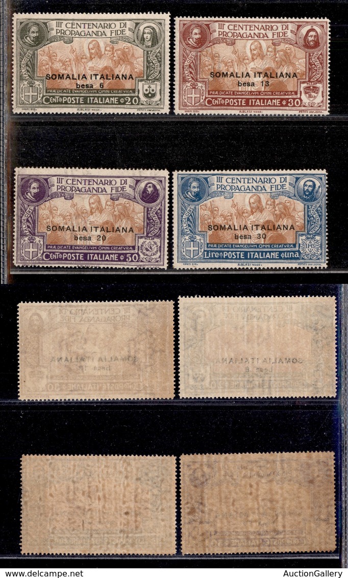 COLONIE - SOMALIA - 1923 - Propaganda Fide (45/48) - Serie Completa - Gomma Integra (135) - Autres & Non Classés