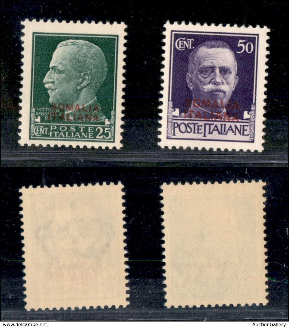 COLONIE - SOMALIA - 1931 - Soprastampati (165/166) - Serie Completa - Gomma Integra (120) - Sonstige & Ohne Zuordnung