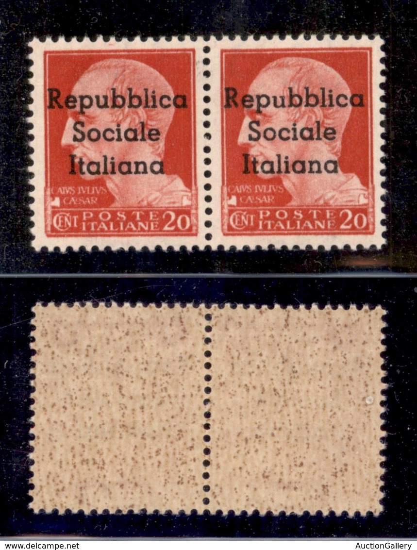 EMISSIONI LOCALI - TERAMO - 1944 - 20 Cent (2 + 2 L) - Copia Con U Piccolo A Destra - Gomma Integra - Sonstige & Ohne Zuordnung