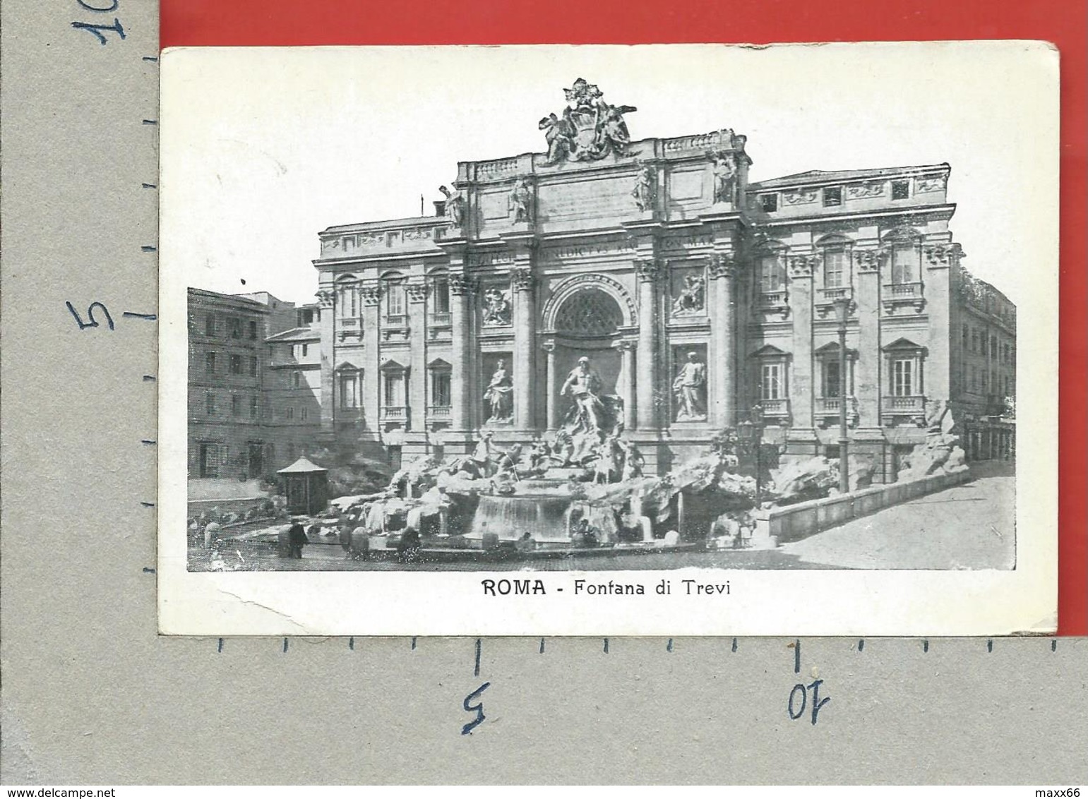 CARTOLINA NV ITALIA - ROMA - Fontana Di Trevi - 9 X 14 - Fontana Di Trevi