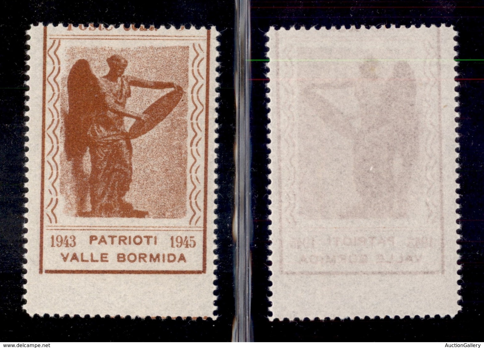 EMISSIONI C.L.N. - VALLE BORMIDA - 1945 - 5 Cent (9gaa) Con Dentellatura Orizzontale Spostata In Basso (senza Valore) -  - Autres & Non Classés