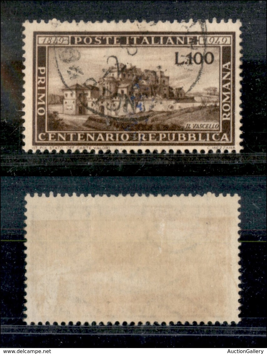 REPUBBLICA - 1949 - 100 Lire Repubblica Romana (600) - Sonstige & Ohne Zuordnung