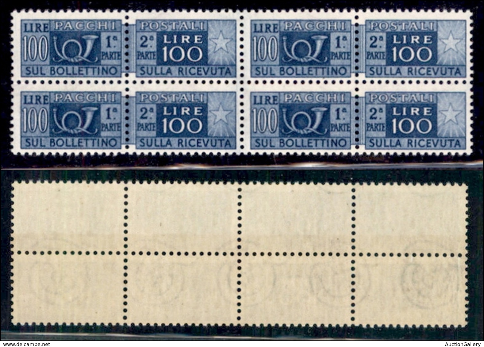 REPUBBLICA - 1946 - 100 Lire (77/IV) In Quartina - Gomma Integra (400+) - Autres & Non Classés