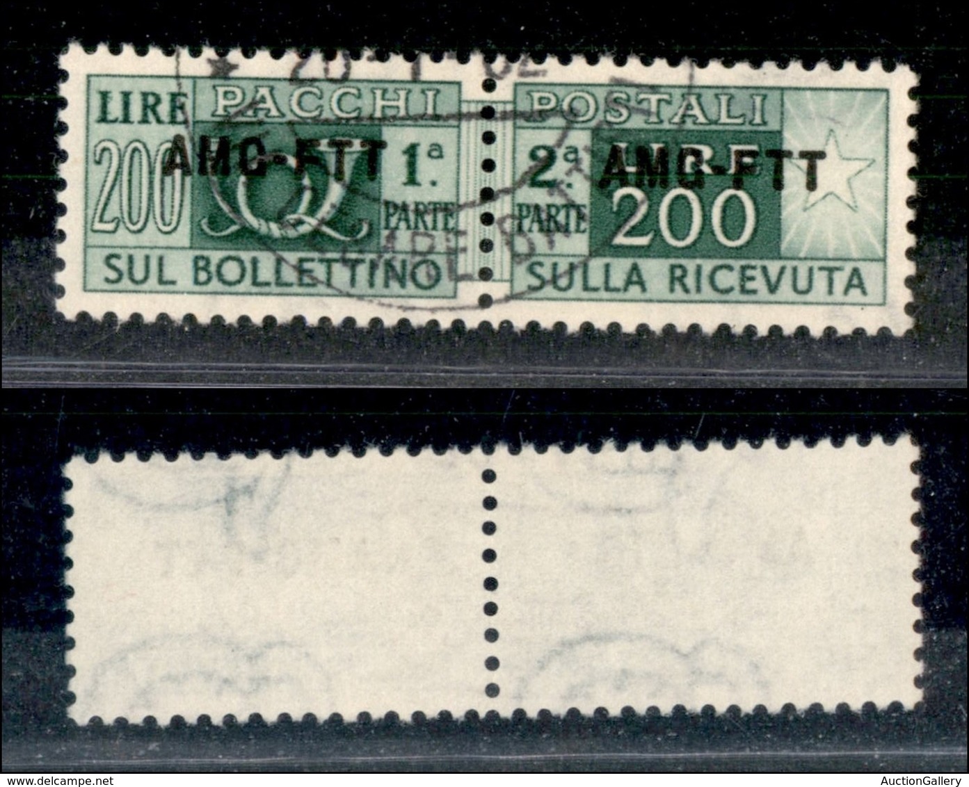 TRIESTE - TRIESTE A - 1949 - Pacchi Postali - 200 Lire (23/I - Ruota Terza) Usato - Ottimamente Centrato (90+) - Autres & Non Classés