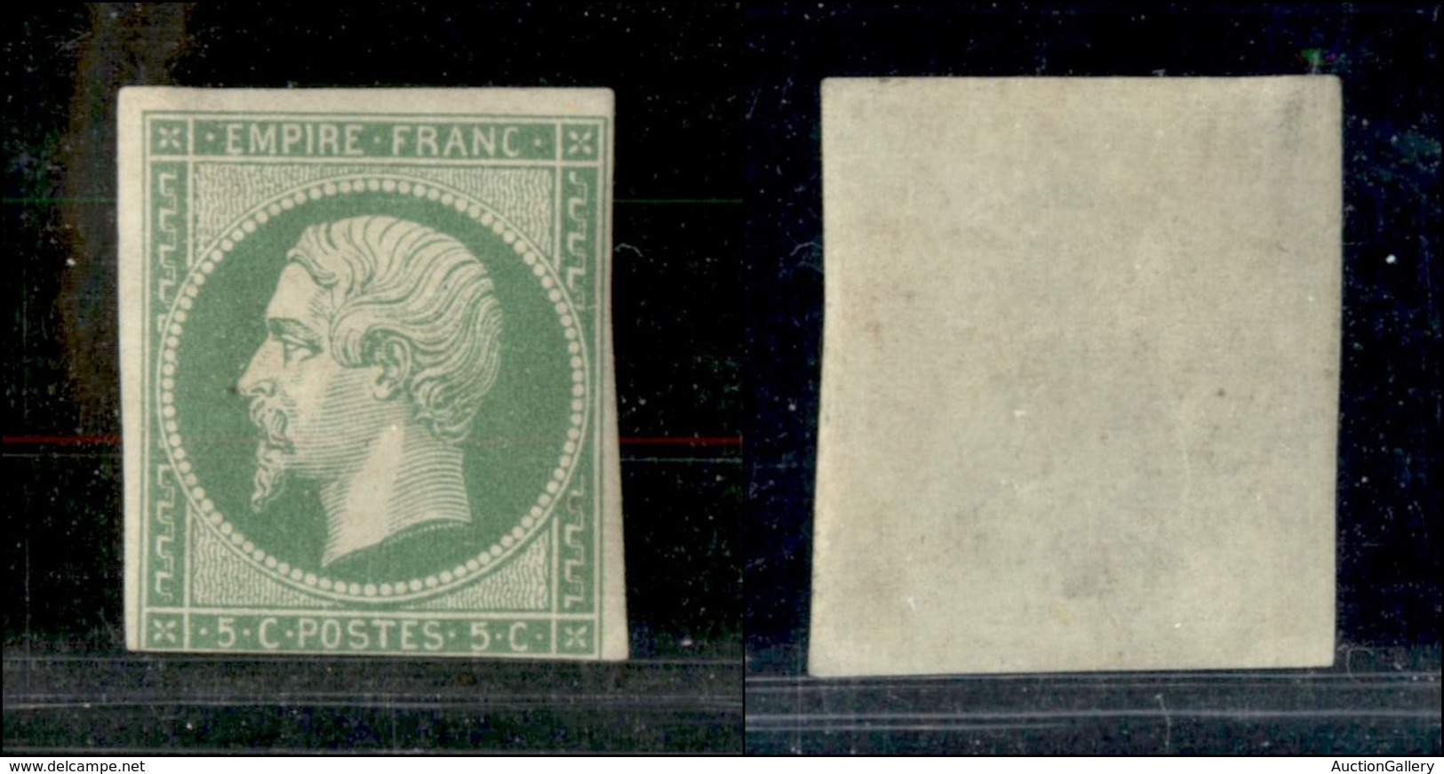 EUROPA - FRANCIA - 1853 - 5 Cent (11) Corto In Basso - Gomma Integra - Autres & Non Classés
