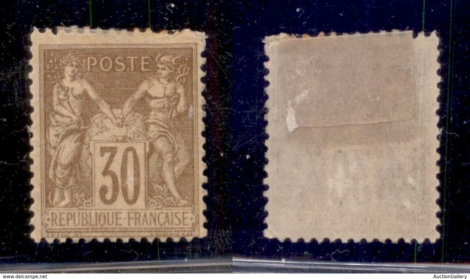 EUROPA - FRANCIA - 1881 - 30 Cent Allegoria (64 II) - Gomma Originale (100) - Sonstige & Ohne Zuordnung