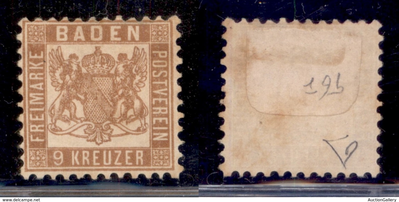 EUROPA - GERMANIA - Baden - 1864 - 9 Kreuzer (20b) - Nuovo Senza Gomma (140) - Autres & Non Classés